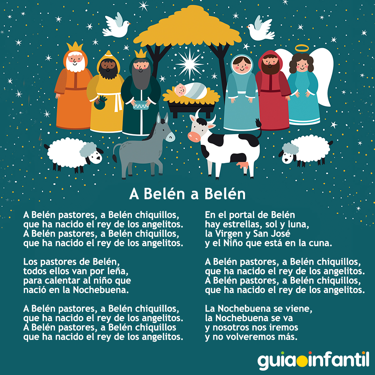 Villancico para niños, A Belén a Belén