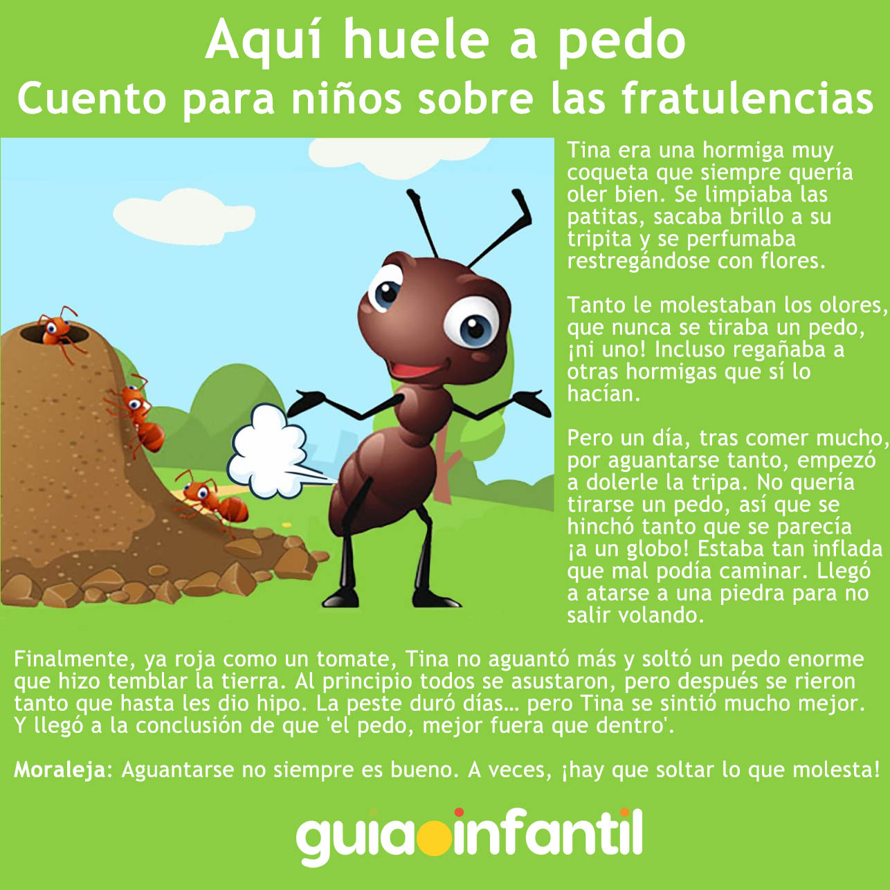 cuento corto Aqui huele a pedo