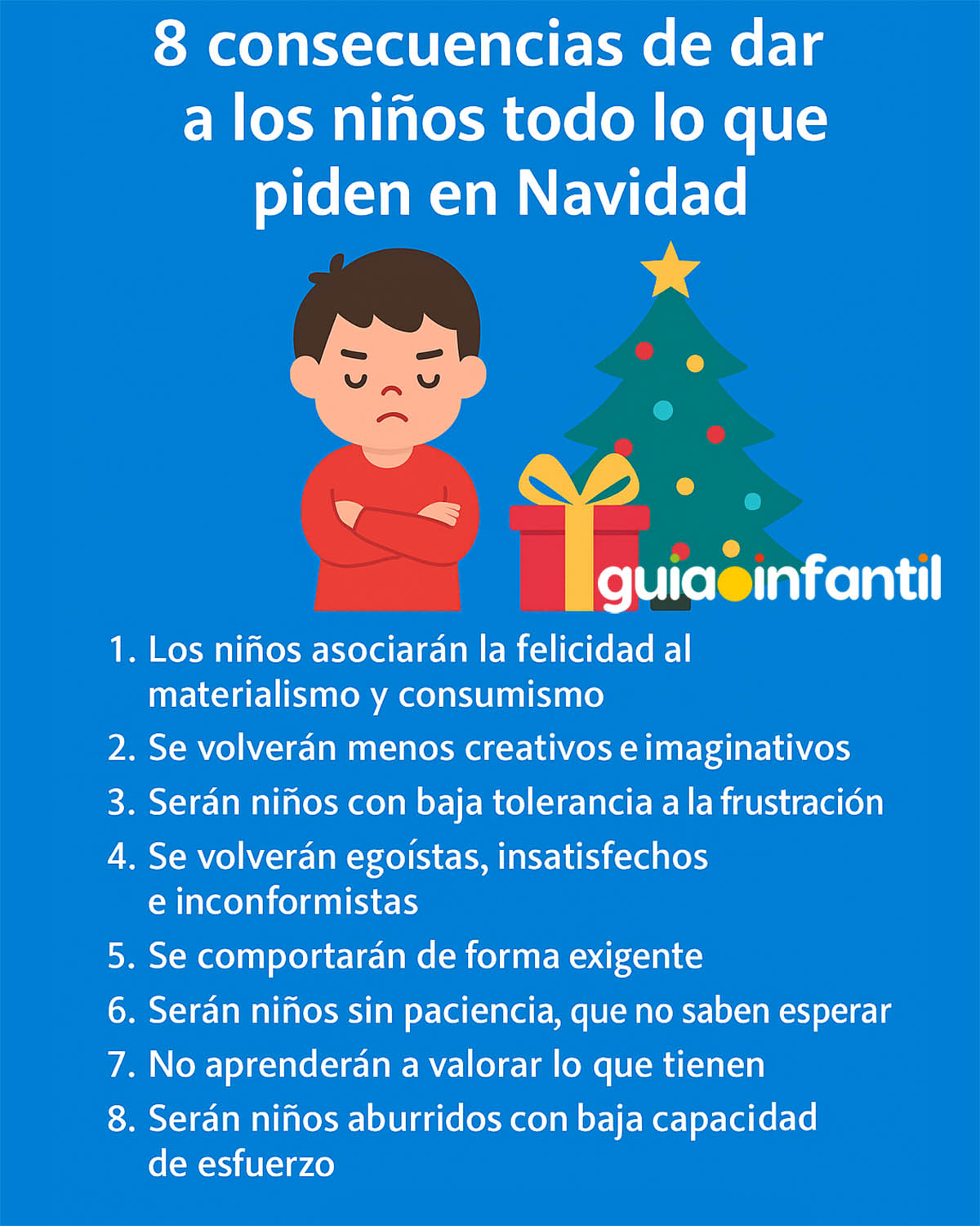 no dar muchos regalos en navidad
