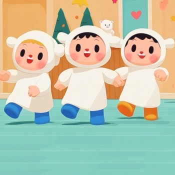 Una pandereta suena - Canción navideña con coro de niños