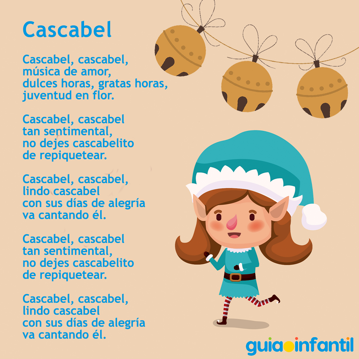 Letra de la canción Cascabel para niños