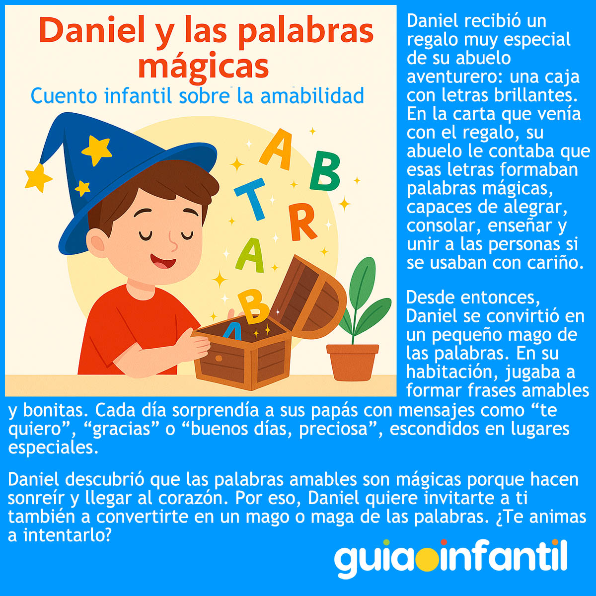 cuento de Daniel y las palabras mágicas