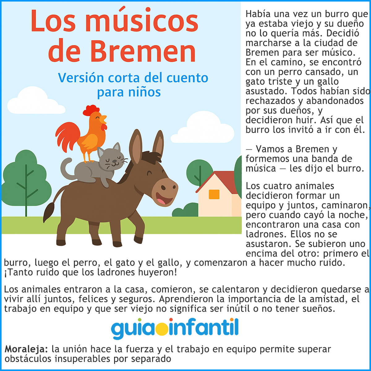 cuento los musicos de bremen