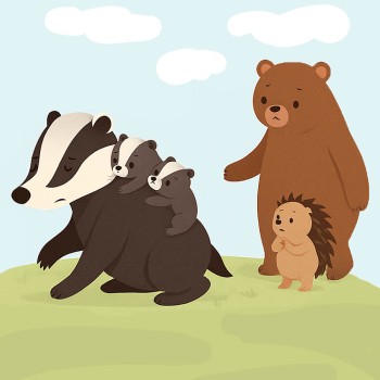 Tejón. Cuento corto para niños y padres sobre la violencia de género