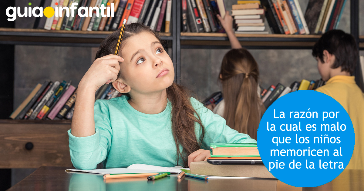 ¿Por qué no es bueno para los niños memorizar?
