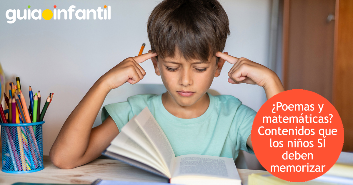 Conceptos que los niños sí deben memorizar