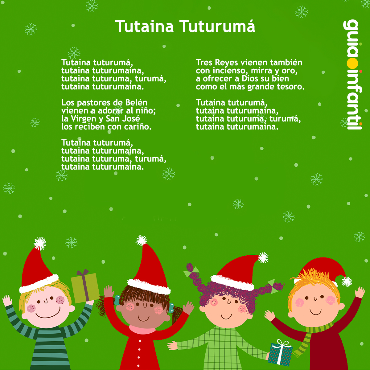 Letra del villancico Tutaina para los niños