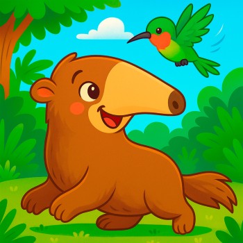 Atilio, el oso hormiguero que soñaba con volar - Cuento sobre sueños para niños