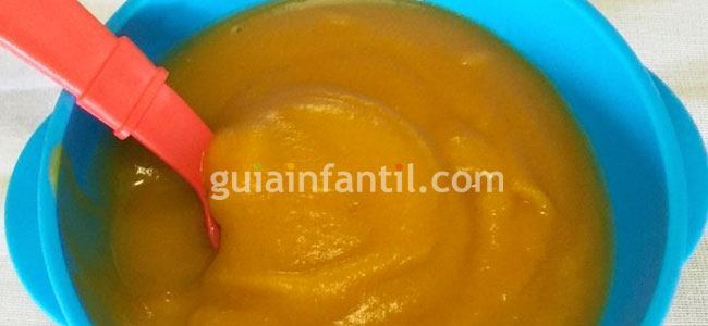 Puré para bebé de boniato