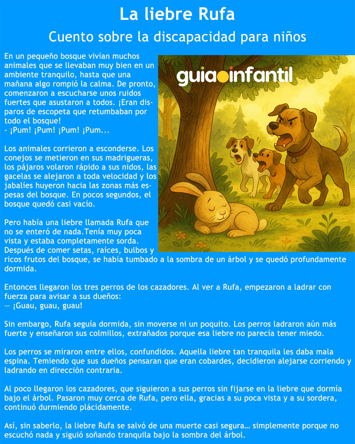 La liebre Rufa. Versión corta para niños