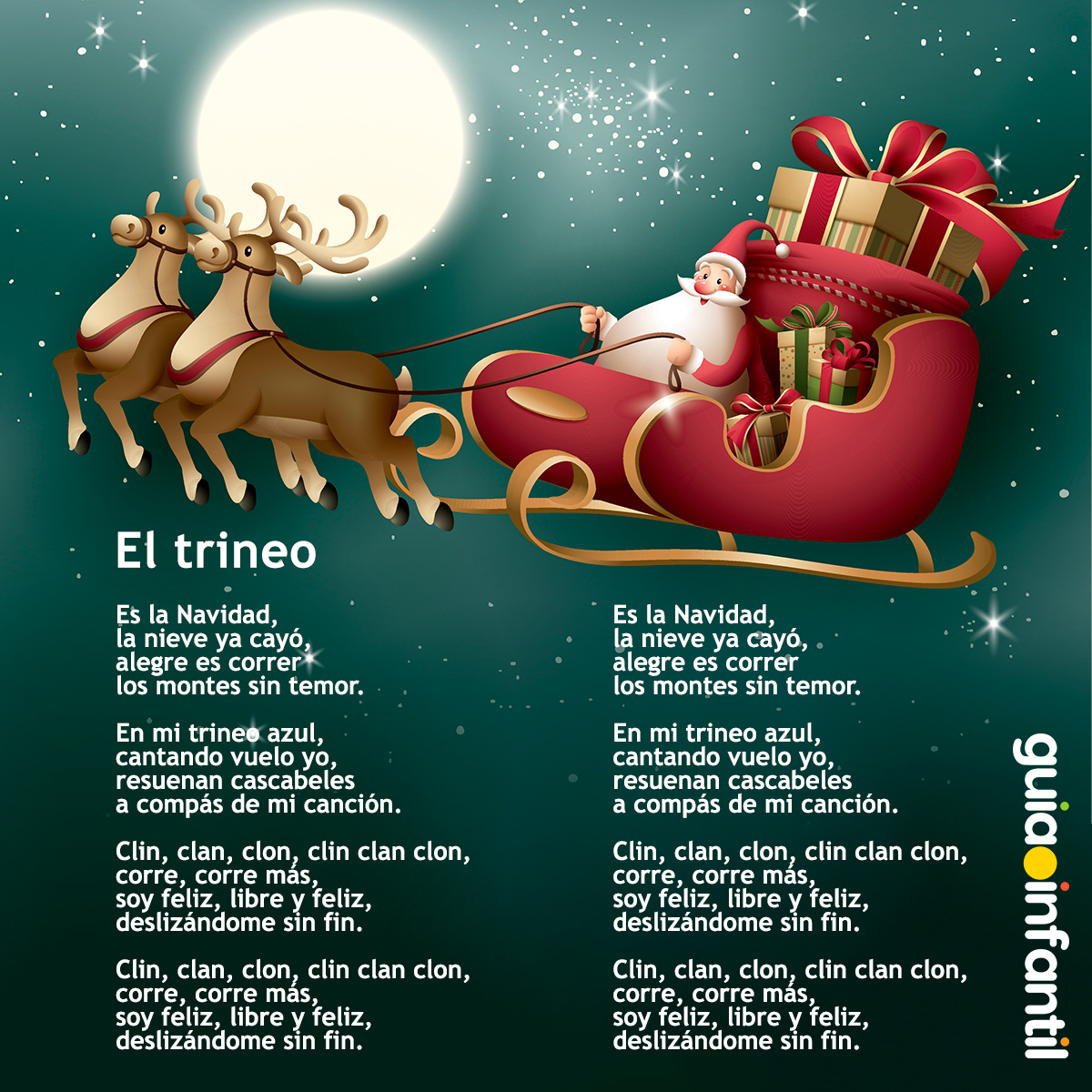 Letra del villancico El trineo