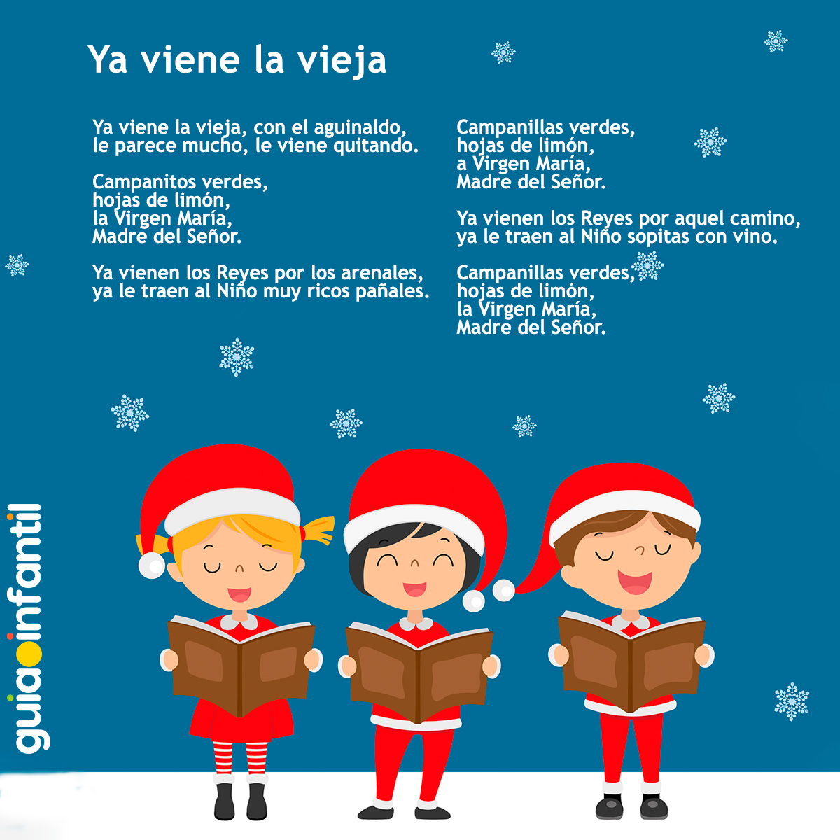 Letra de Ya viene la vieja para niños