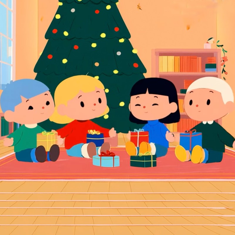 Feliz Navidad, feliz Navidad - Villancico con versión animada para niños