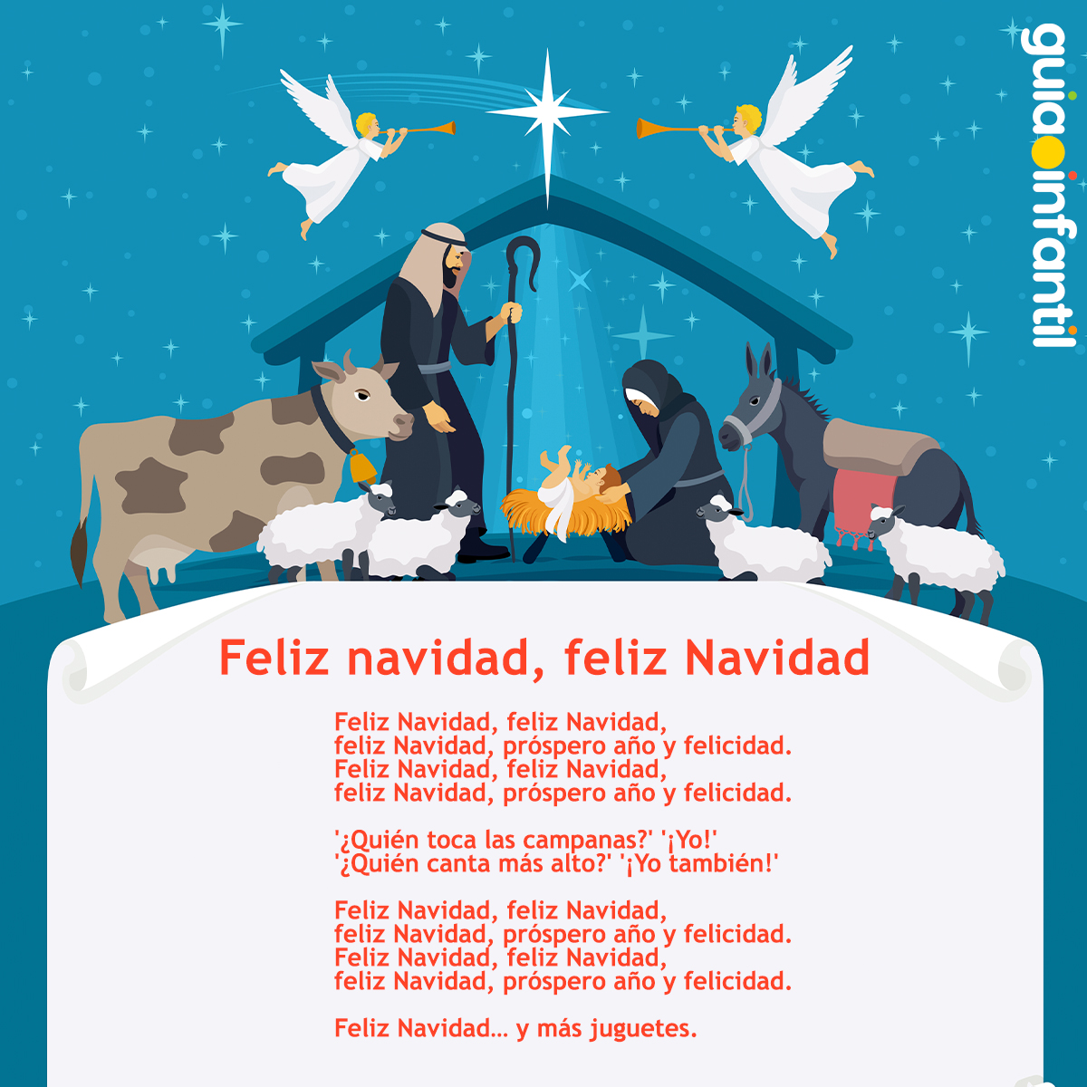 Villancicos para niños sobre la Navidad