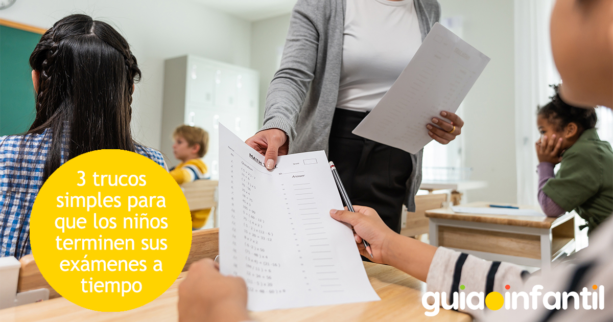 Trucos para que los niños terminen su examen