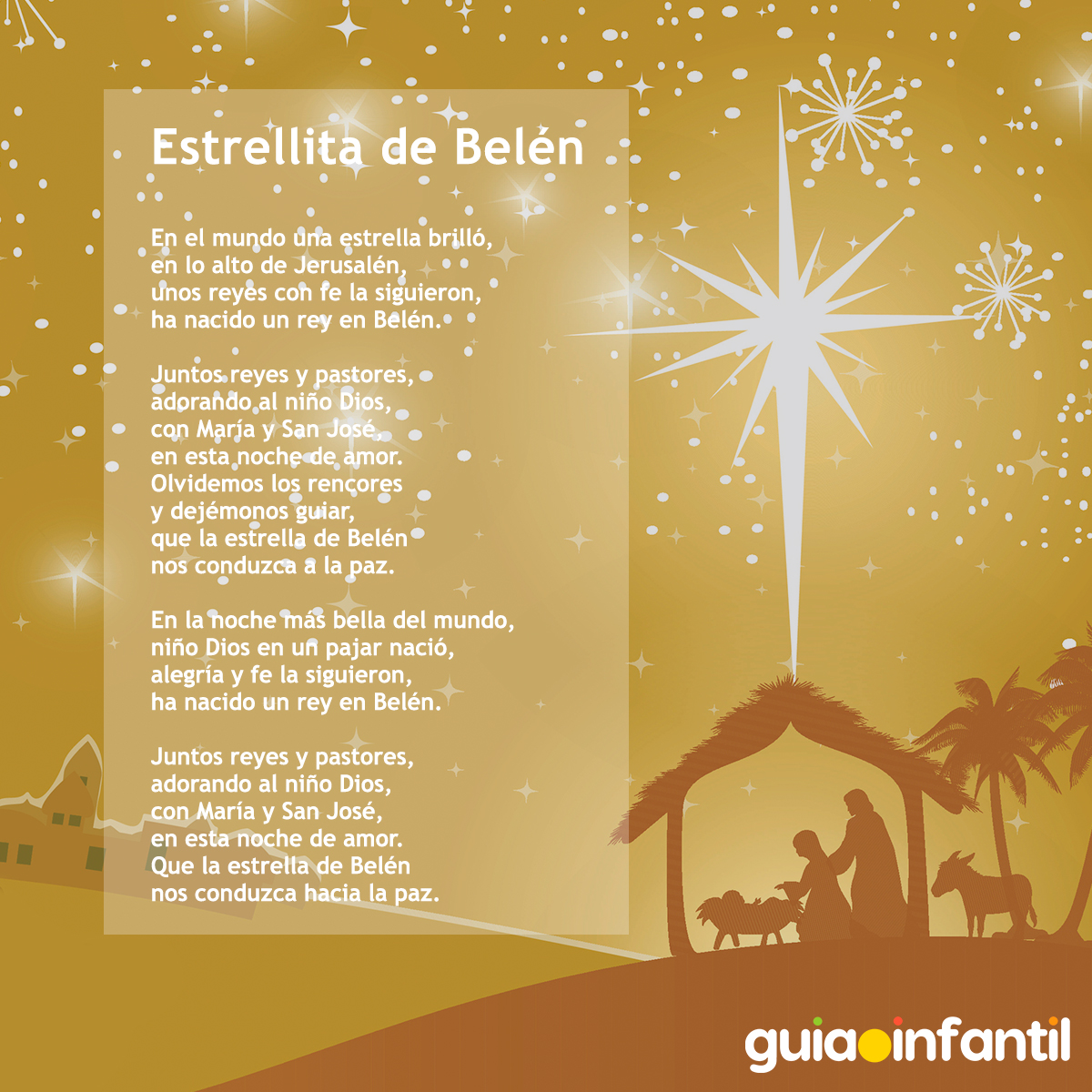 Canción, Estrellita de Belén para los niños