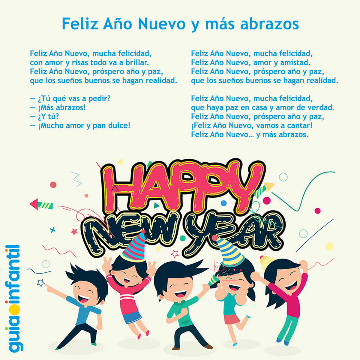 Villancico navideño de fin de año para niños