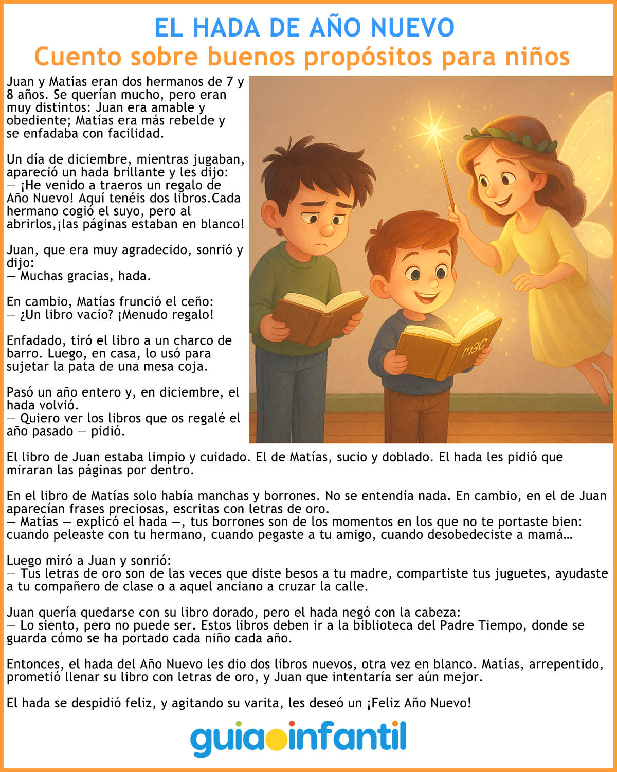 el hada de año nuevo. cuento para niños