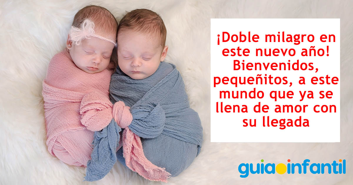 Frases de bienvenida para recién nacidos gemelos