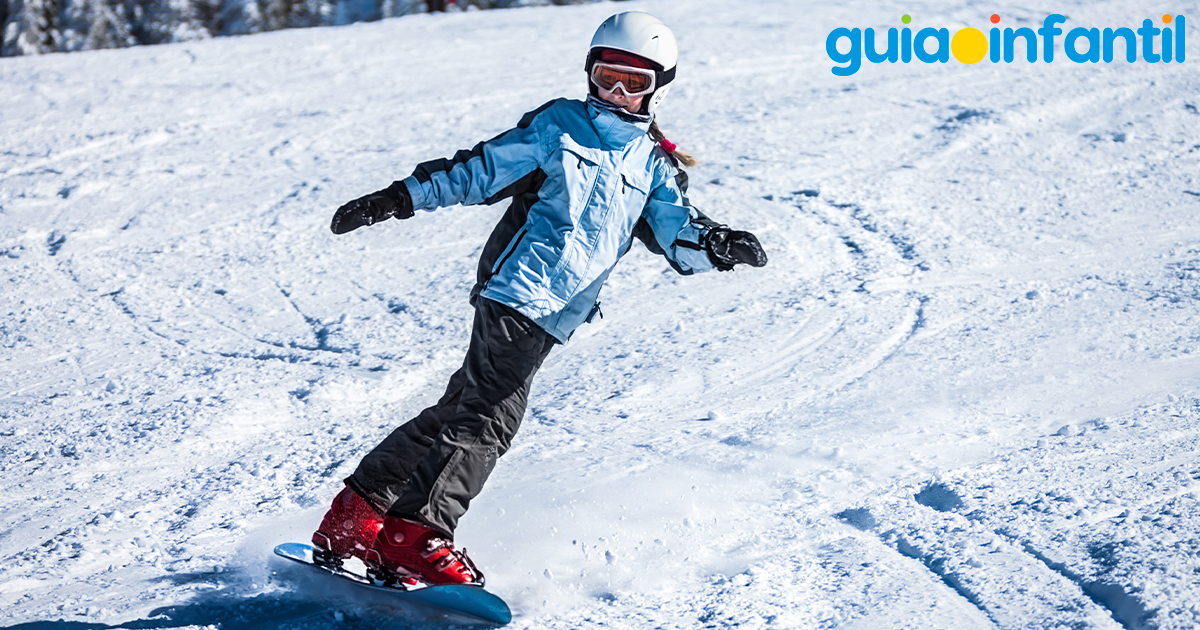 El snowboard para niños
