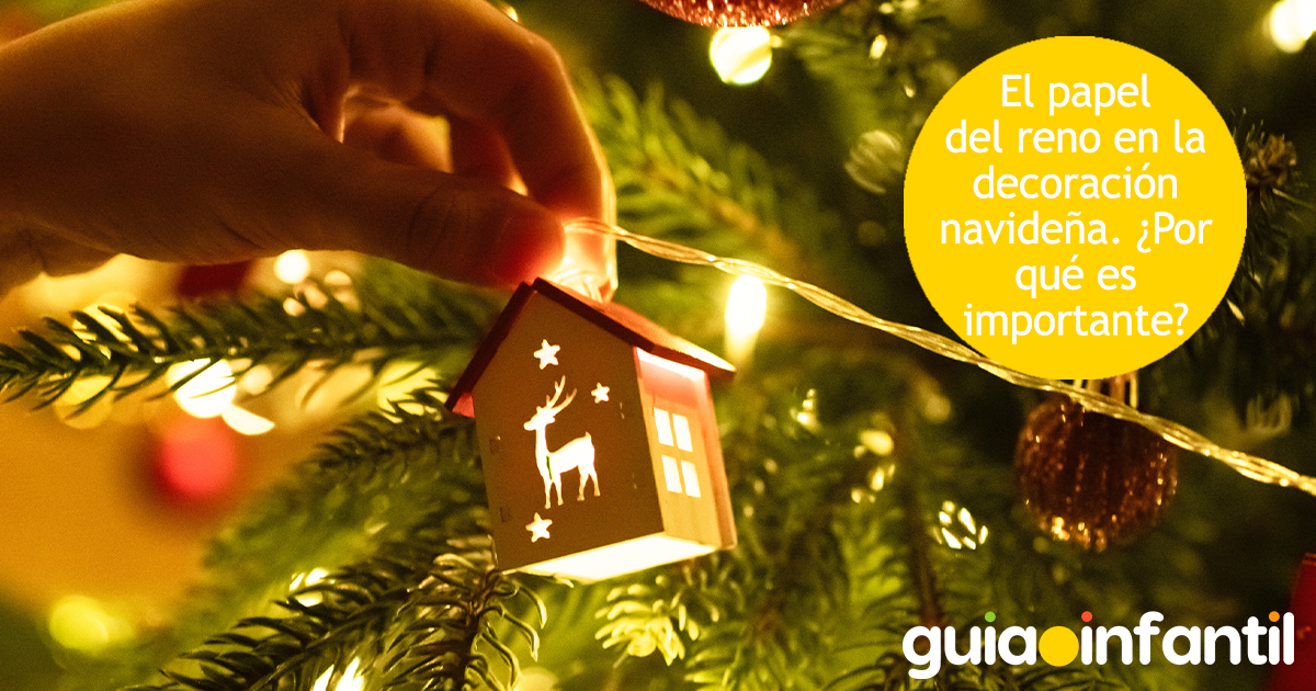 Reno en la decoración de Navidad