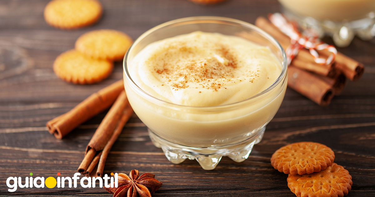 Natilla con canela para niños