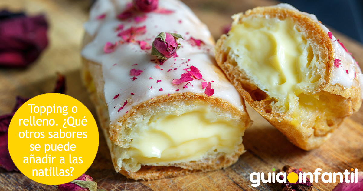 Topping o relleno de las natillas