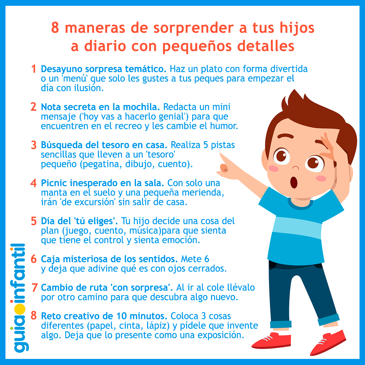 Formas de sorprender a los niños a diario