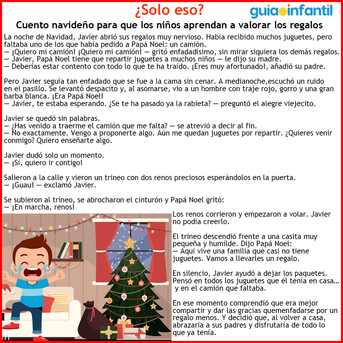 Cuento navideño para niños frustrados