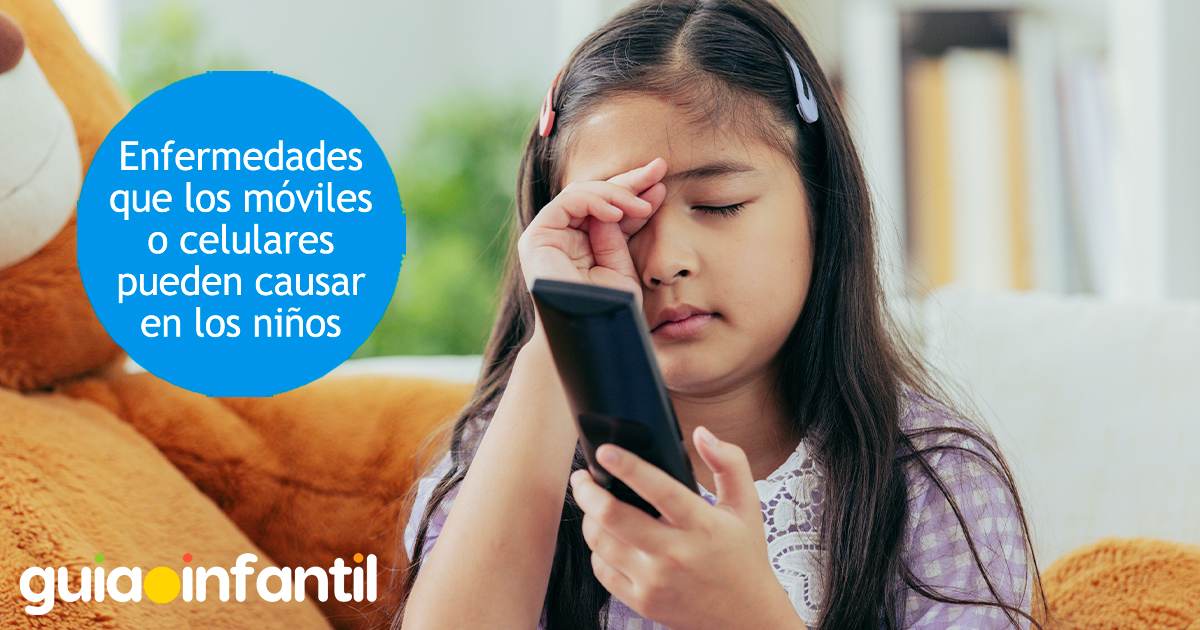 Enfermedades que los móviles provocan en niños en los niños