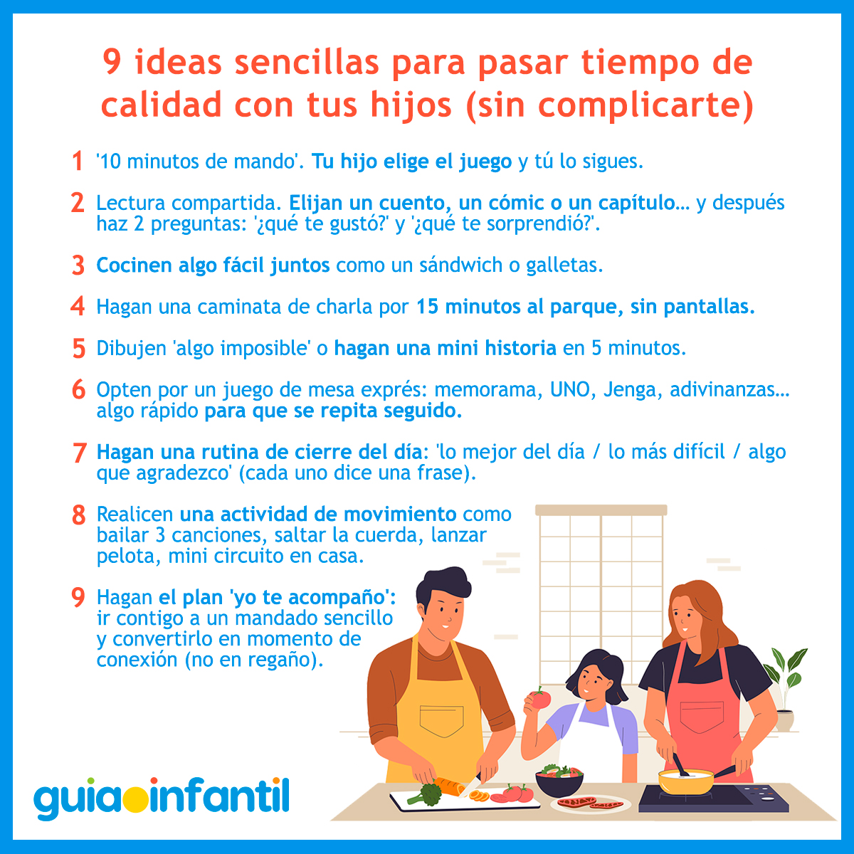 Ideas para pasar tiempo de calidad con los niños