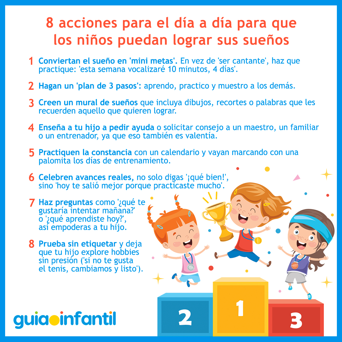 Cómo hacer que los niños logren sus metas