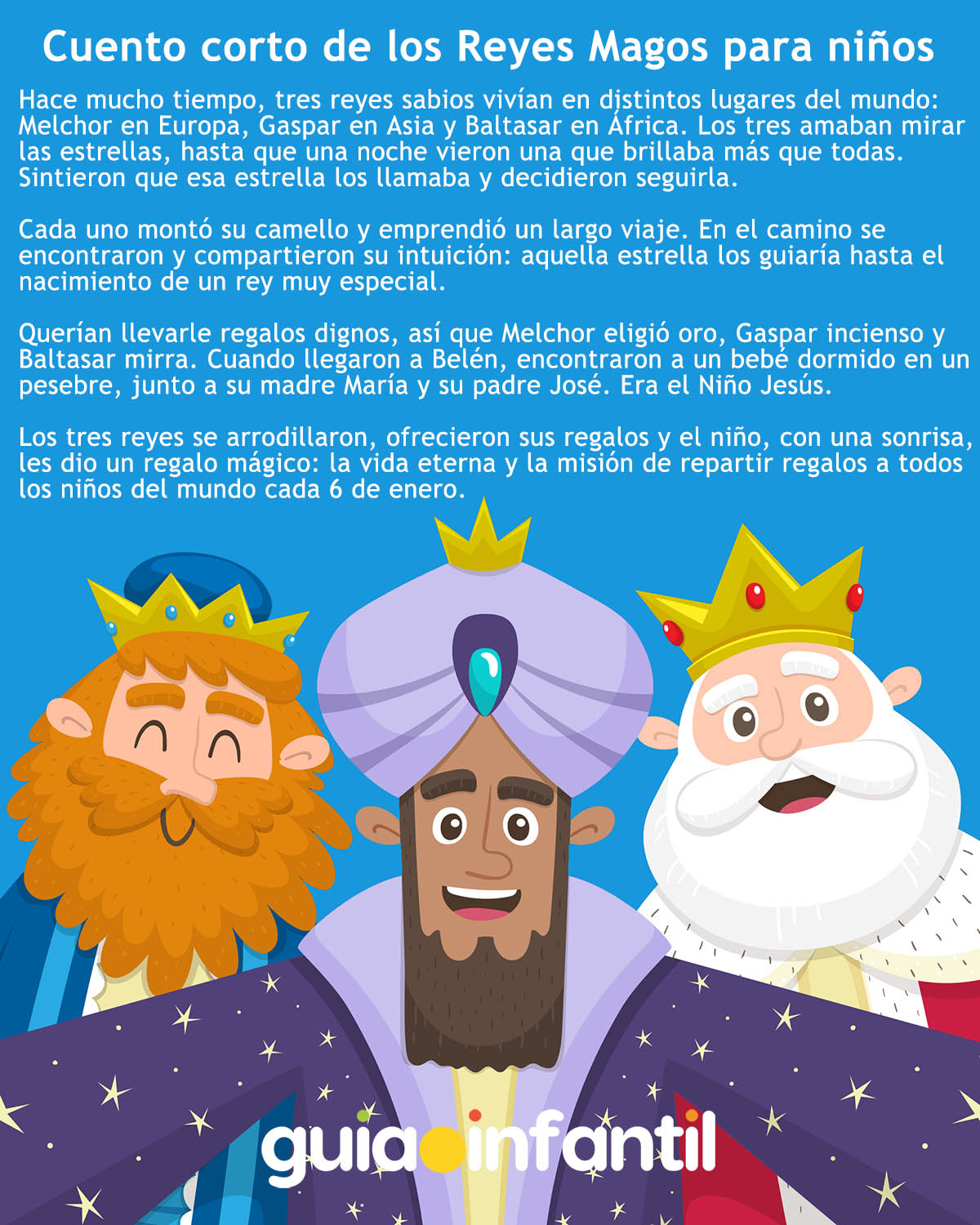 cuento de los reyes magos para niños
