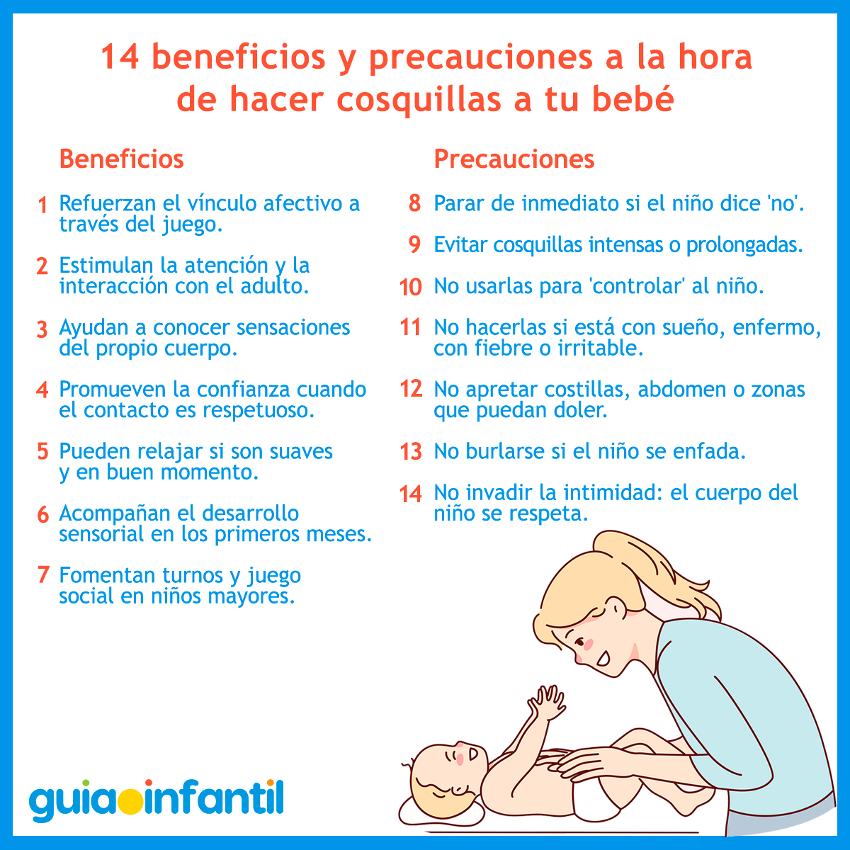 Hacerle cosquillas al bebé