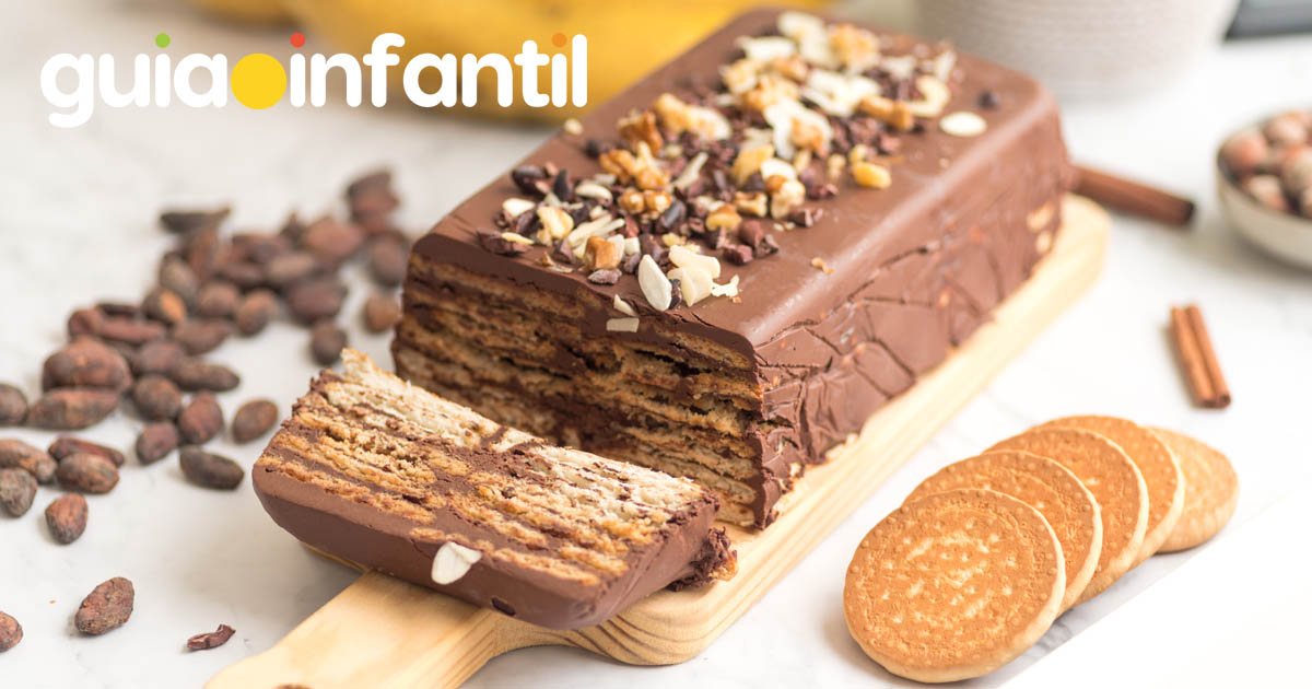 tarta de galleta en 10 minutos