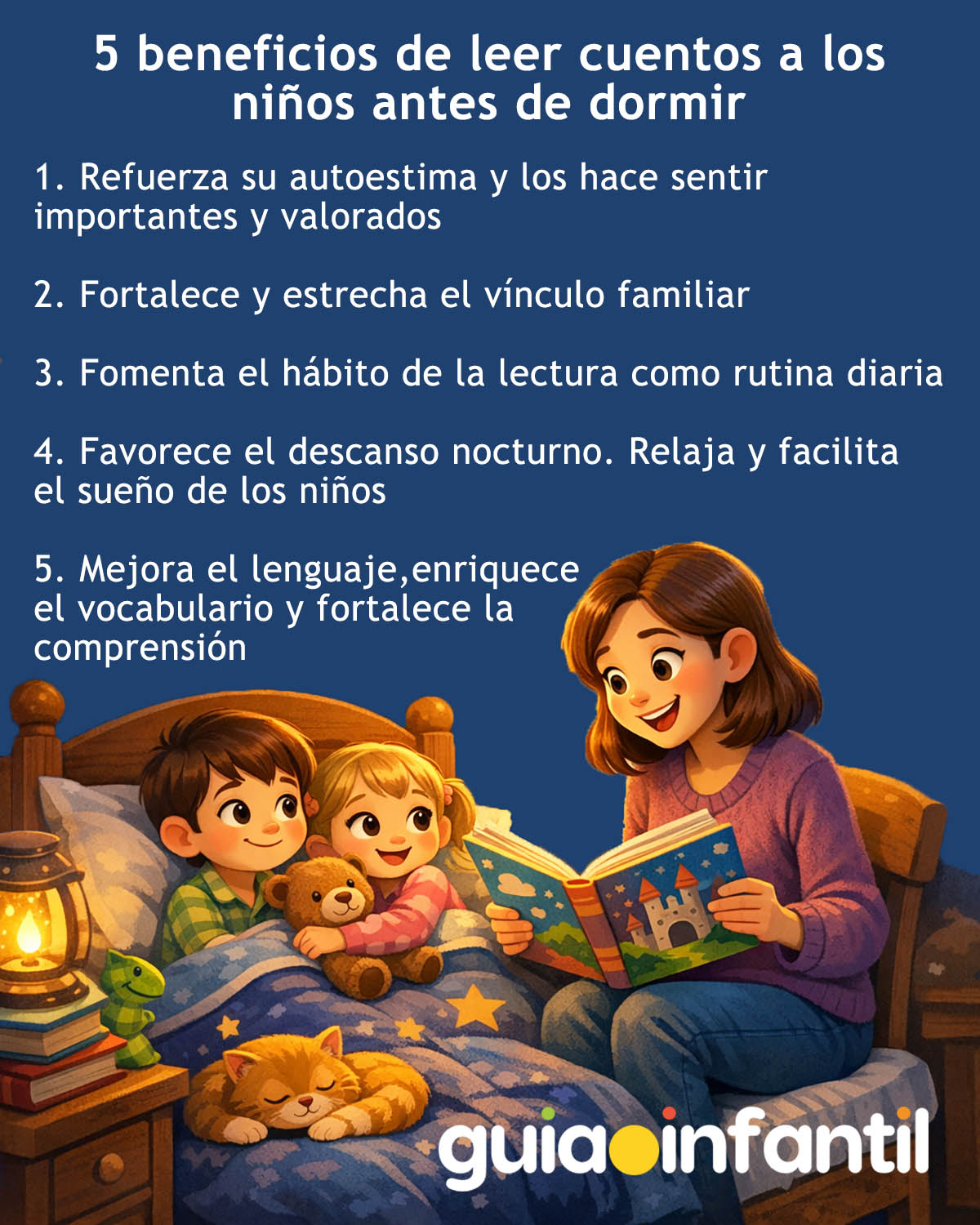 beneficios de leer cuentos antes de dormir