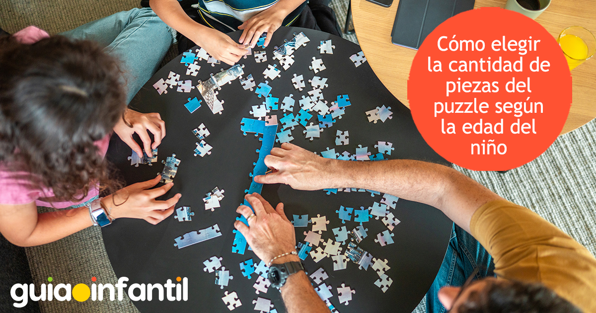 Cantidad de piezas de puzzle para los niños