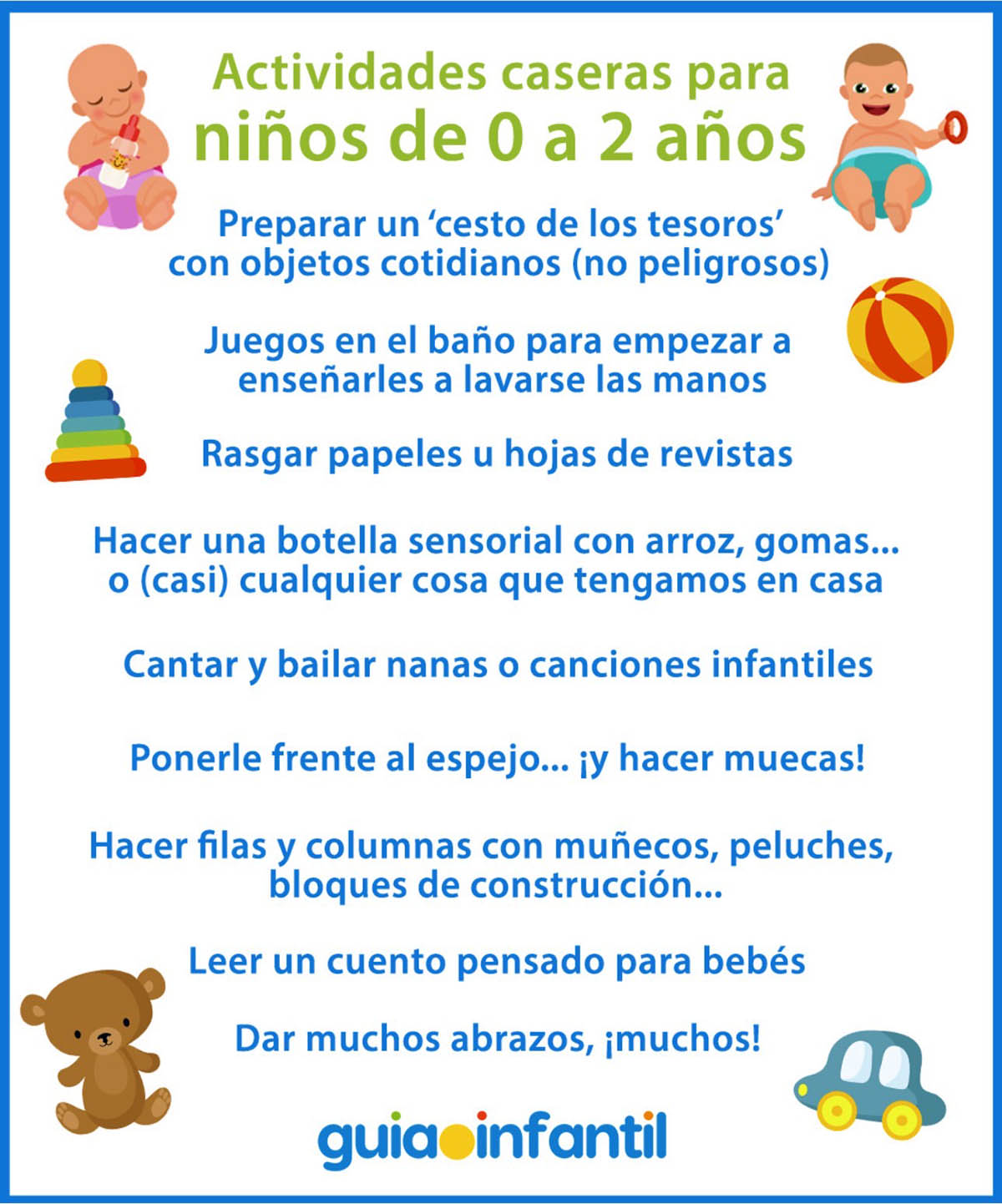 actividades recomendadas para bebés