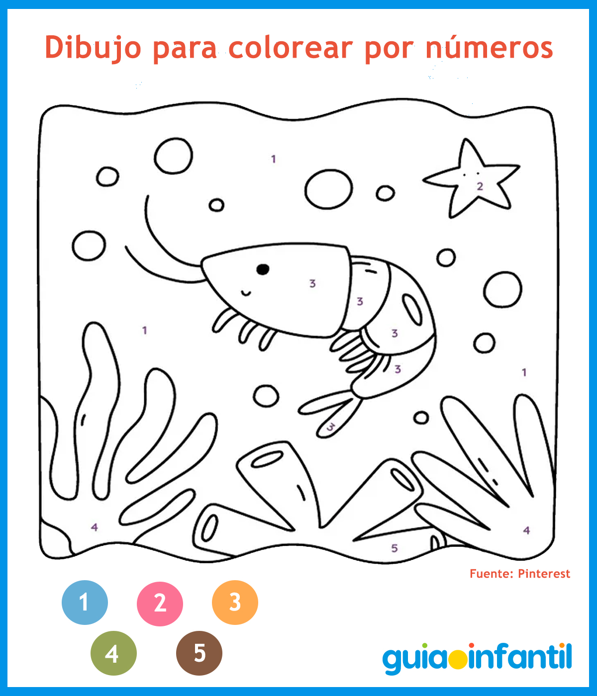 Dibujo por números para niños