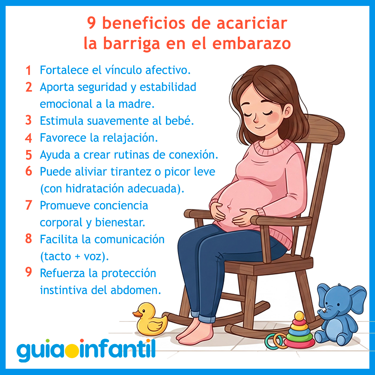Beneficios de acariciar la barriga de embarazo