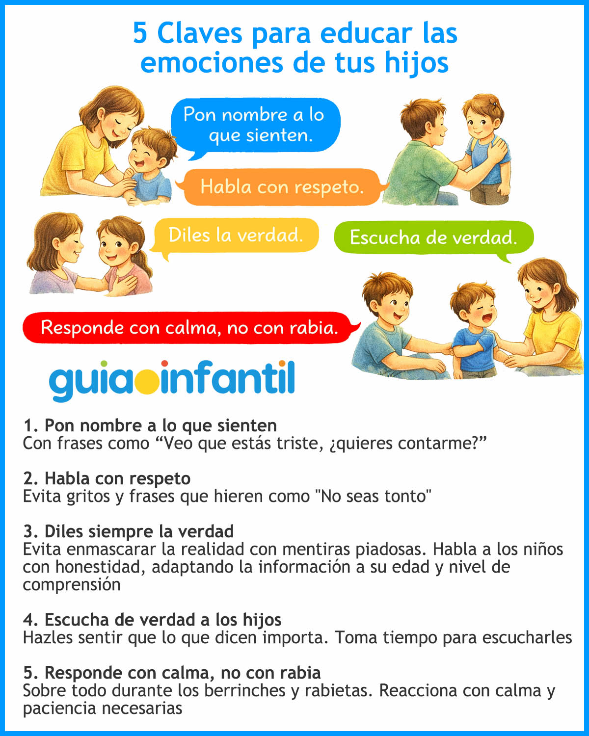 educar las emociones de los niños