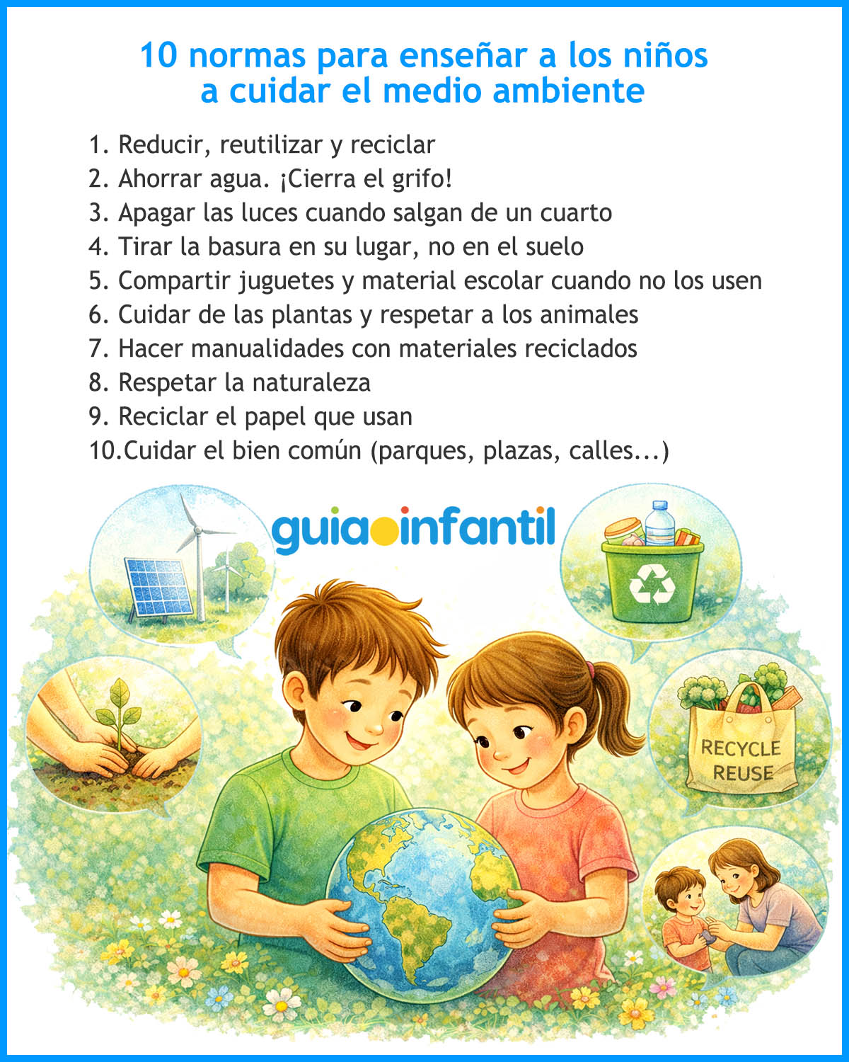 enseñar a los niños a cuidar el medio ambiente