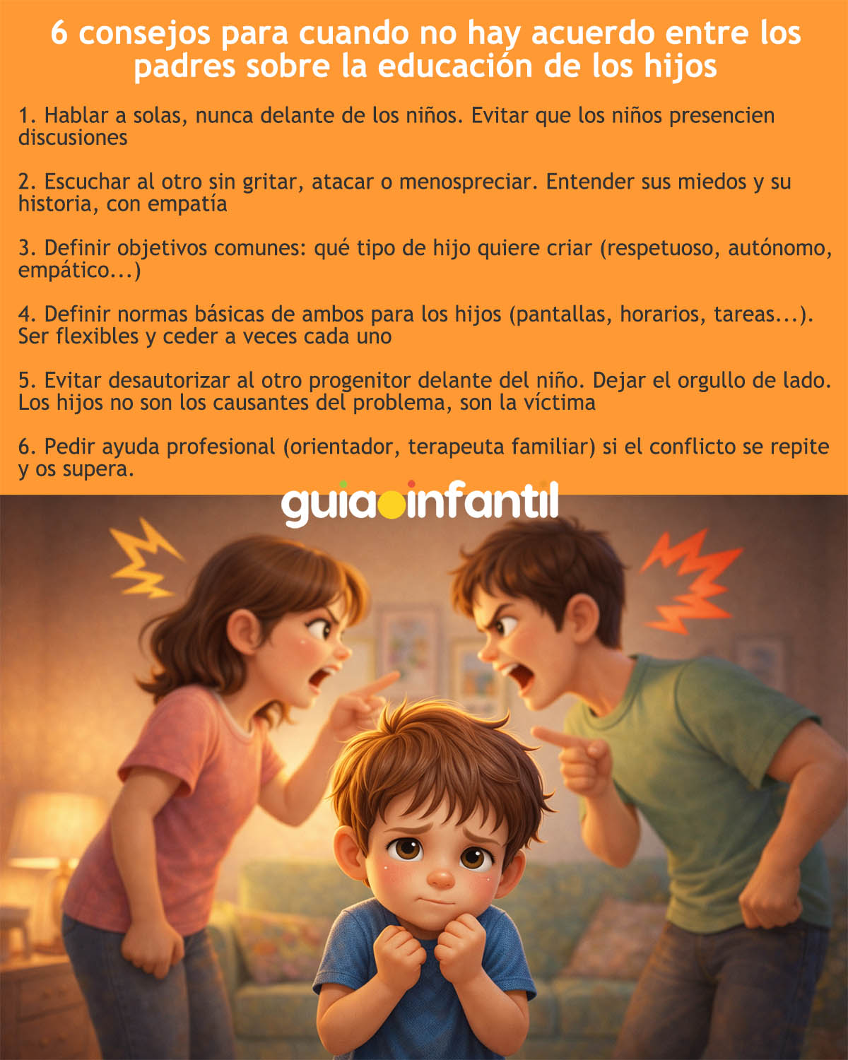 Padres que no se ponen de acuerdo