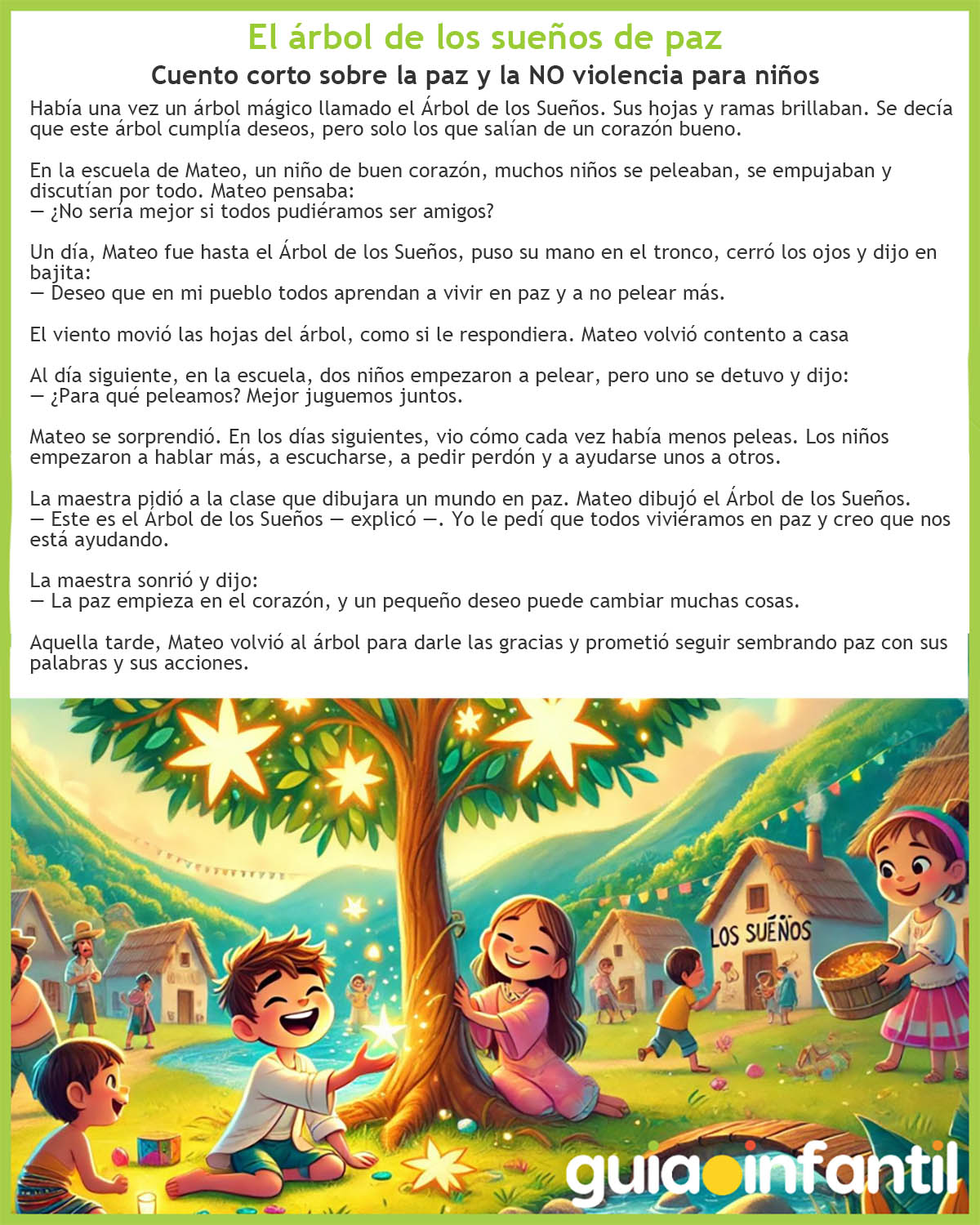 cuento El árbol de los sueños