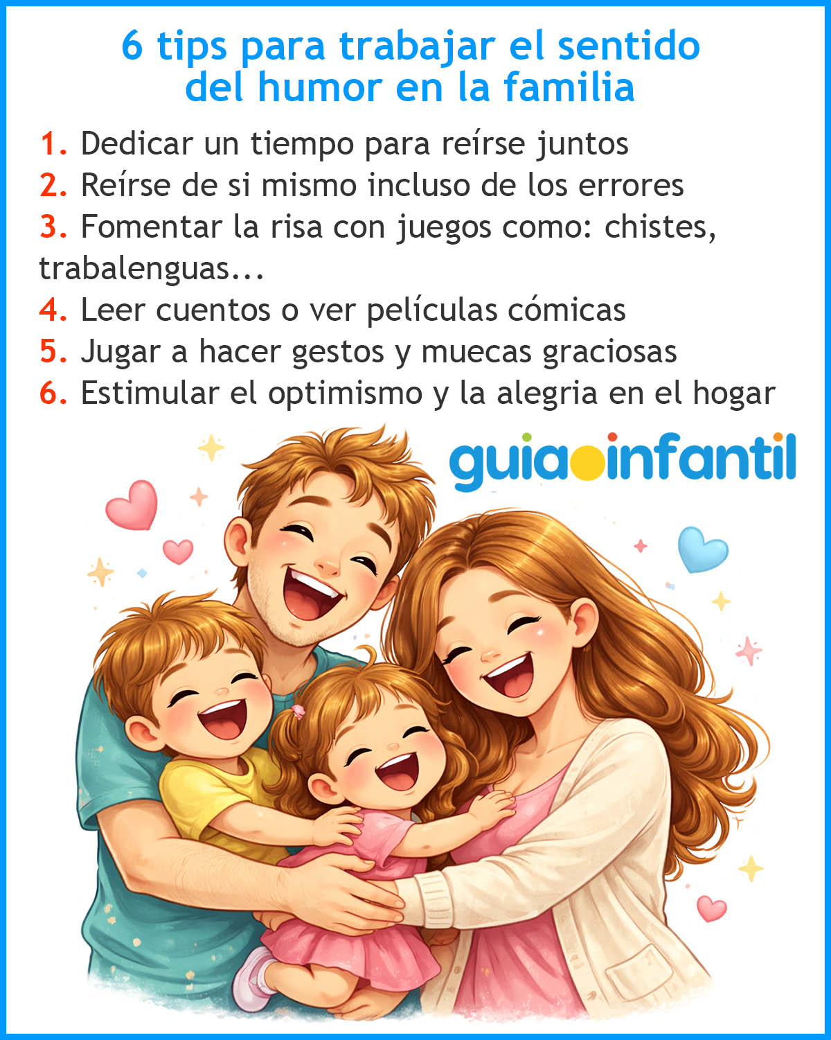 trabajar el sentido del humor en la familia