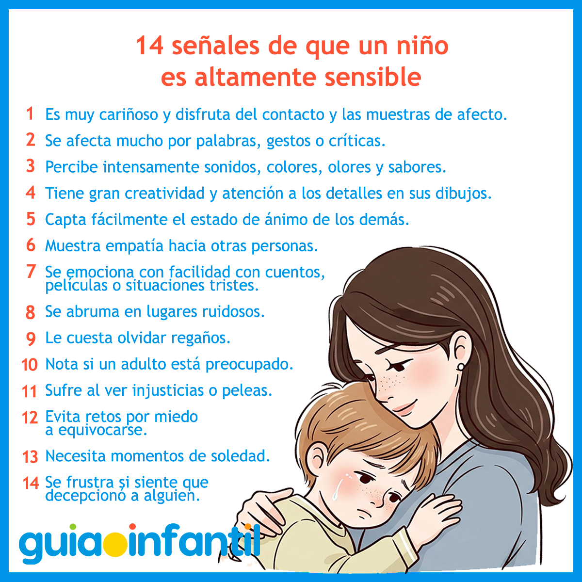 Señales de que un niño es altamente sensible