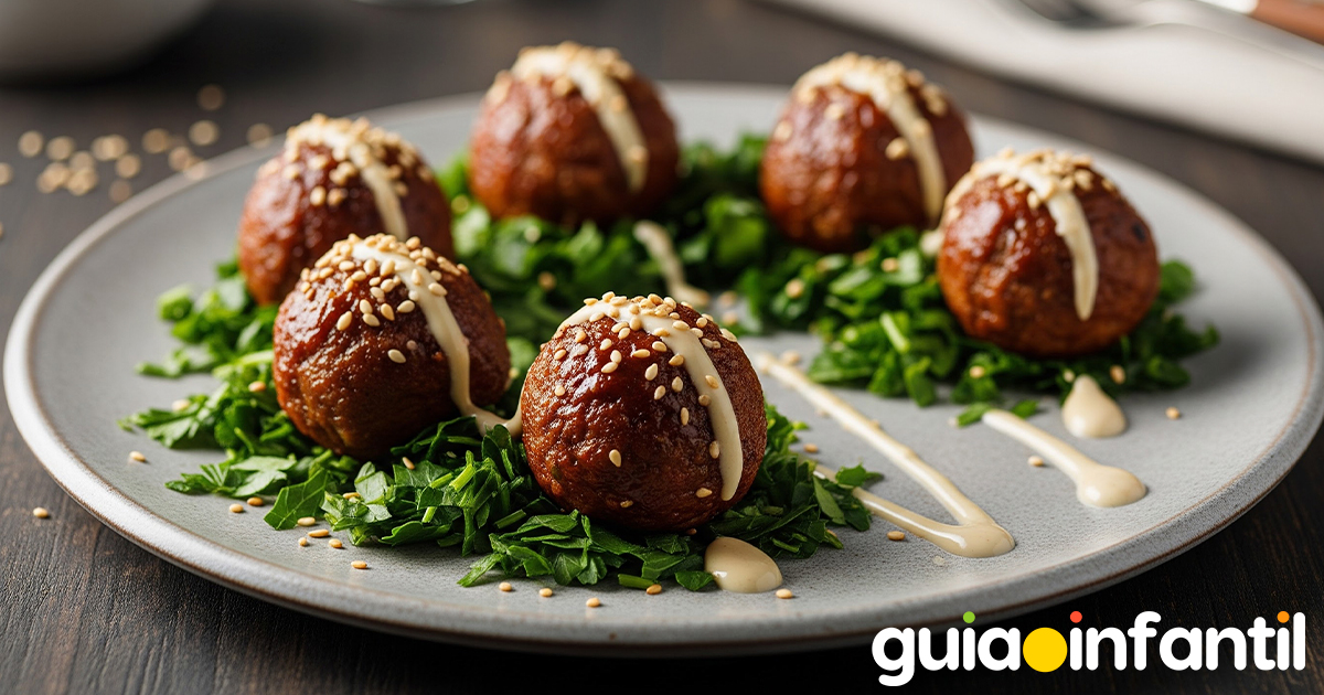 Albóndigas de soja para niños