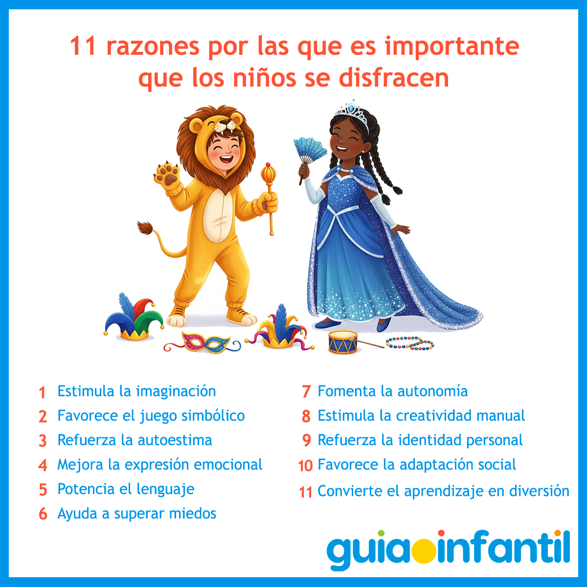 Importancia del disfraz para los niños