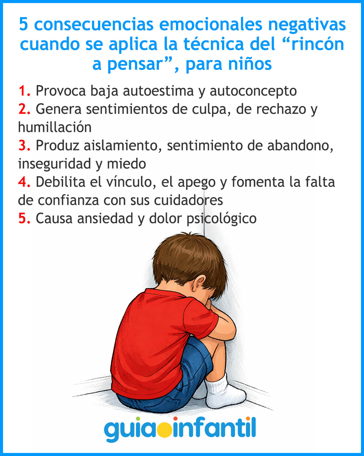 ¿Qué enseña el rincón de pensar a los niños?