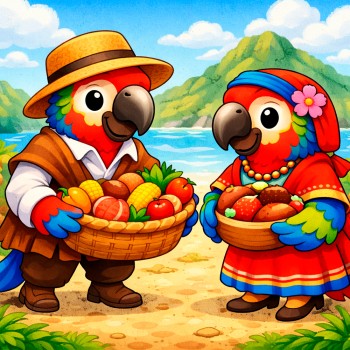 Los loros disfrazados - Leyenda de Ecuador para leer a los niños
